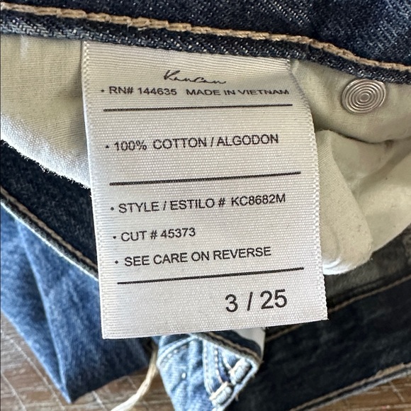 KanCan High Rise Distressed 90's Flare Medium Wash Denim Jeans Size 3/25 - Picture 5 of 15